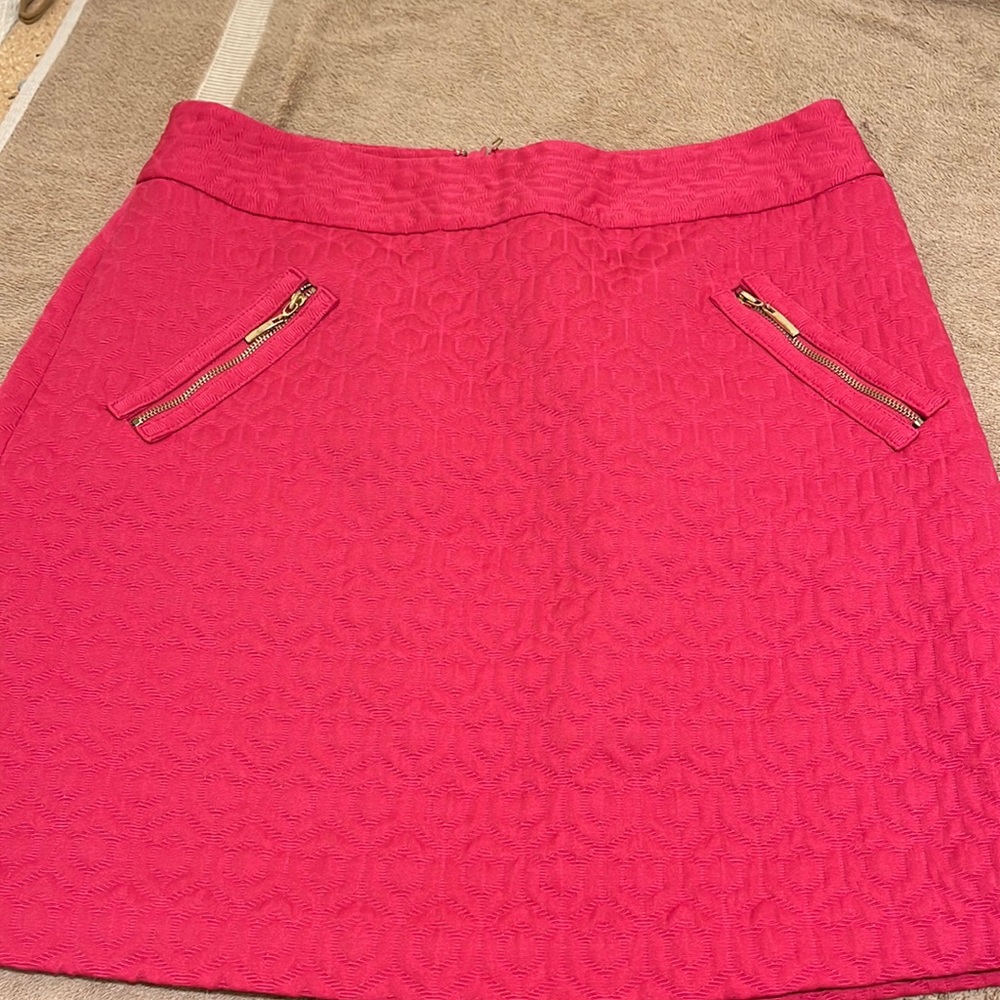 Pink flare skirt